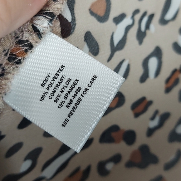 Material Girl Leopard and Lace Top - Picture 2 of 6